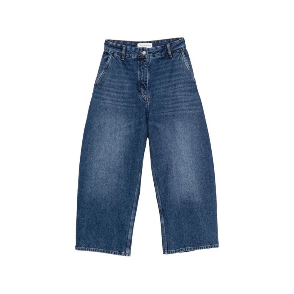Studio Nicholson Blue Denim - Cropped Jeans Women